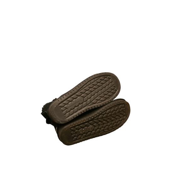 Koolaburra by UGG Koola Short Zip Black Suede Shearling Boots Women’s Size 6 - Picture 5 of 5